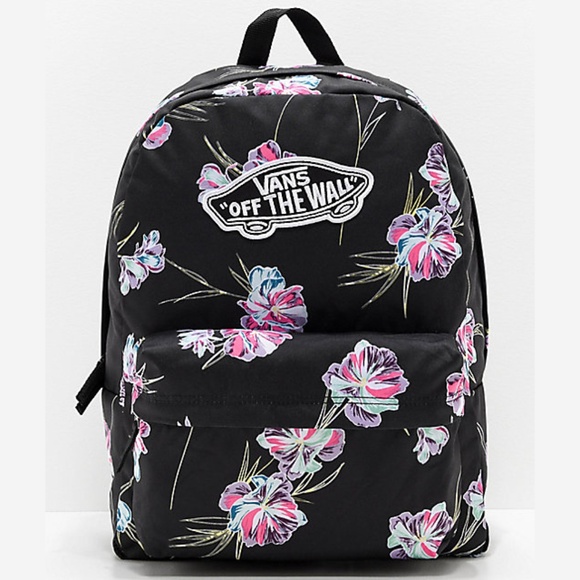 black floral vans bag